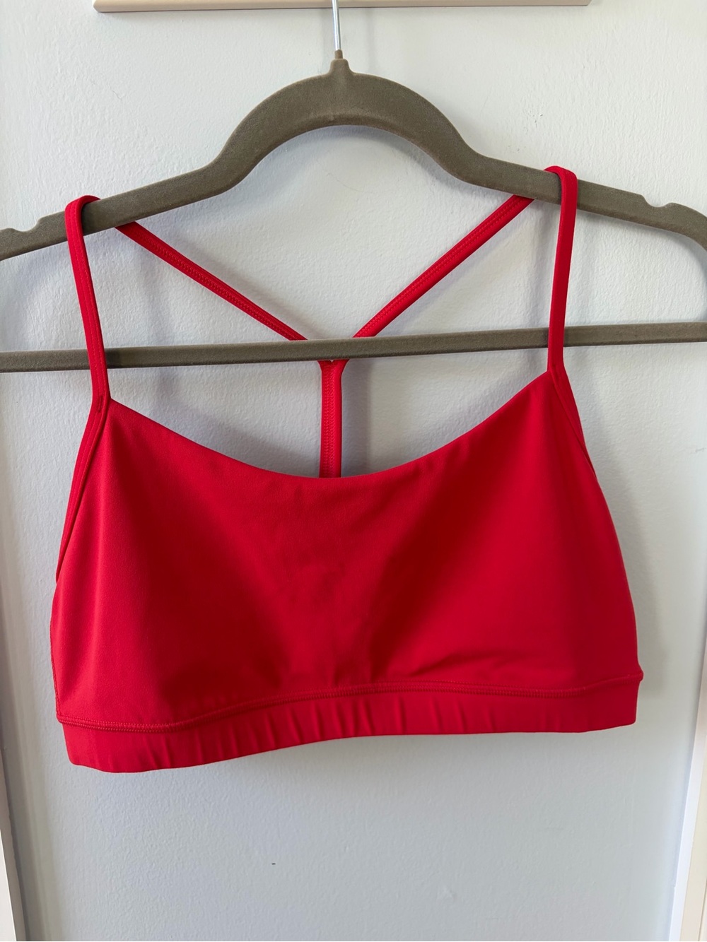 CRZ YOGA Red Strappy Sports Bra